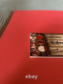 Joe Montana Young Rice 49ers 2013 5 Color Topps Relic Trios 1/1 Auto Autograph