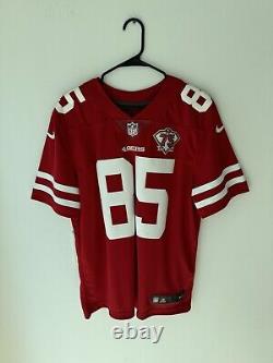 Kittle (85) San Francisco 49ers Red Nike Limited 75th Ann. Patch Jersey BNWT