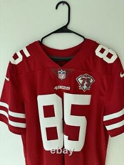 Kittle (85) San Francisco 49ers Red Nike Limited 75th Ann. Patch Jersey BNWT