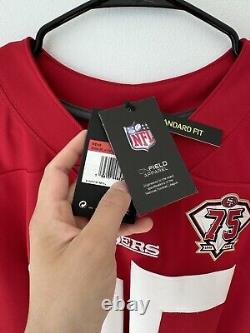 Kittle (85) San Francisco 49ers Red Nike Limited 75th Ann. Patch Jersey BNWT