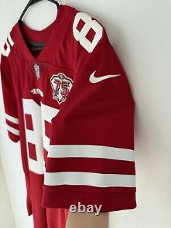 Kittle (85) San Francisco 49ers Red Nike Limited 75th Ann. Patch Jersey BNWT