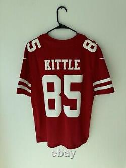 Kittle (85) San Francisco 49ers Red Nike Limited 75th Ann. Patch Jersey BNWT