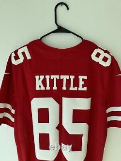 Kittle (85) San Francisco 49ers Red Nike Limited 75th Ann. Patch Jersey BNWT