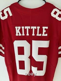 Kittle (85) San Francisco 49ers Red Nike Limited 75th Ann. Patch Jersey BNWT