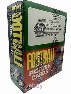 LAST ONE FASC 1981 Topps Football Rack Box BBCE Montana RC (From A Sealed Case)