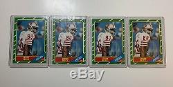 LOT OF 4 1986 Topps Jerry Rice San Francisco 49ers #161 Football Card