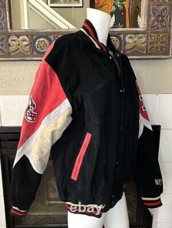 Large NWT San Francisco 49ers Team Colors Suede Jacket G-III Apparel 53chest