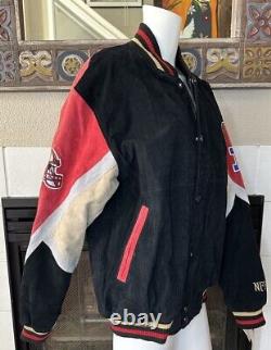 Large NWT San Francisco 49ers Team Colors Suede Jacket G-III Apparel 53chest