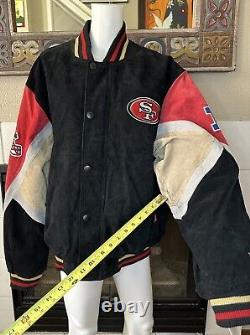 Large NWT San Francisco 49ers Team Colors Suede Jacket G-III Apparel 53chest