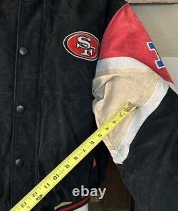 Large NWT San Francisco 49ers Team Colors Suede Jacket G-III Apparel 53chest