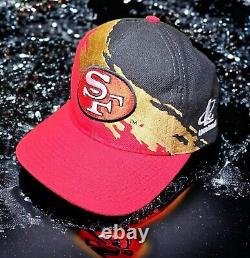 Logo Athletic San Francisco 49ers Reverse Splash Snapback Wool Hat Vintage 90s