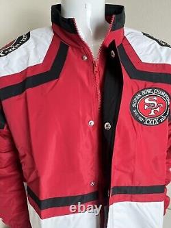 MITCHELL & NESS Men's San Francisco 49ers Throwback Jacket Size 44 L