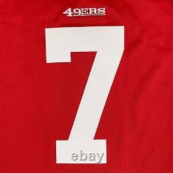 Men's Colin Kaepernick #7 San Francisco 49ers Nike Red Authentic Jersey Size XXL