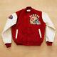 Mens San Francisco 49ers 80's Varsity Wool with White Leather Sleeves Jacket