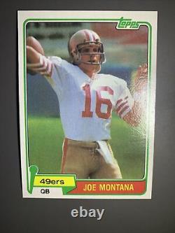 Mint! Perfect! 1981 Topps Joe Montana Rookie Razor Corners Centered-psa 10 #99b
