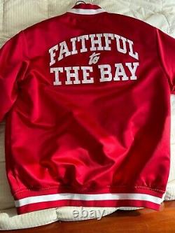 Mitchell & Ness San Francisco 49ers Faithful to the Bay FTTB Satin Jacket L