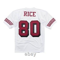 Mitchell Ness San Francisco 49ers Jerry Rice #80 Throwback Jersey Mens White