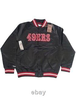 Mitchell & Ness San Francisco 49ers Lightweight Button Jacket Men's Size XL New
