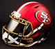 NEW! 2017 Satin Chrome Edition SAN FRANCISCO 49ers Full Size Football Helmet