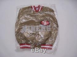 NEW DEADSTOCK Vintage SAN FRANCISCO 49ers Gold CHALK LINE Jacket Size MEDIUM