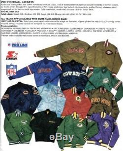 NEW MEDIUM San Francisco 49ers Starter Satin Jacket Vintage 80s 90s