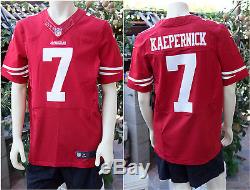 NEW Nike $295 Colin Kaepernick 7 San Francisco 49ers Elite Away Jersey RED Legit