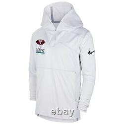 NEW Nike San Francisco 49ers Mens NFL Super Bowl 54 Media Hoodie Pullover Jacket