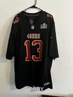 NEW SF SAN FRANCISCO 49ERS NIKE SUPER BOWL LVIII BROCK PURDY #13 SIZE XXXL mens