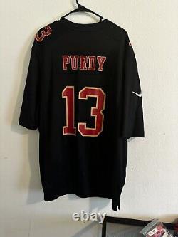 NEW SF SAN FRANCISCO 49ERS NIKE SUPER BOWL LVIII BROCK PURDY #13 SIZE XXXL mens