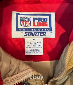 NEW! Vintage San Francisco 49ers Starter ProLine Pullover Jacket Mens Size XL