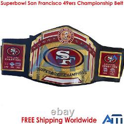 NFL American Football Super Bowl San Francisco 49ers Championship belt 2mm 4mm