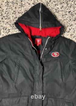 NFL For Her San Francisco 49ers Women's Black Full Zip Fleece Lined Jacket Large