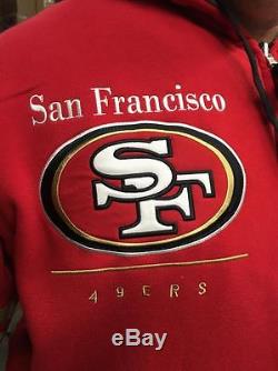 NFL MEN'S SAN FRANCISCO 49ers FORTY NINERS REVERSIBLE HOODIE ZIP UP JACKET NEW