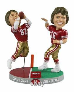 NFL Montana to Clark San Francisco 49ers The Catch Only 1,982 Bobblehead