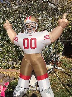 NFL SAN Francisco 49ers Inflatable AirBlown 8' Tiny Blow Up Yard Football Player