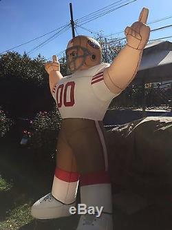NFL SAN Francisco 49ers Inflatable AirBlown 8' Tiny Blow Up Yard Football Player