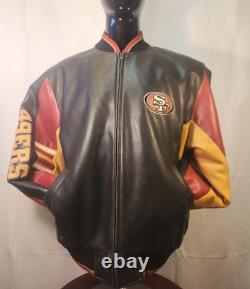 NFL San Francisco 49ERS BOMBER JACKET BLACK COLORED XL, SAN FRANSICO