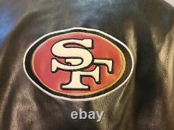 NFL San Francisco 49ERS BOMBER JACKET BLACK COLORED XL, SAN FRANSICO