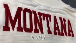 NFL San Francisco 49ers #16 Joe Montana Mitchell & Ness Cream Chainstitch Legacy