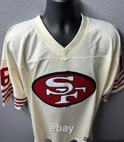 NFL San Francisco 49ers #16 Joe Montana Mitchell & Ness Cream Chainstitch Legacy