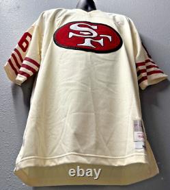 NFL San Francisco 49ers #16 Joe Montana Mitchell & Ness Cream Chainstitch Legacy