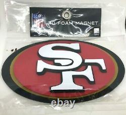NFL San Francisco 49ers 3D Foam Logo Magnet Officially Licensed
