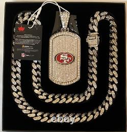 NFL San Francisco 49ers Bling Dog Tag Necklace