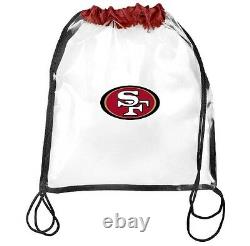 NFL San Francisco 49ers Clear Drawstring Backpack