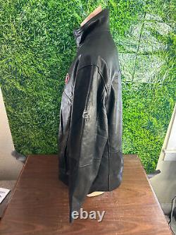 NFL San Francisco 49ers Football Leather Jacket Reebok Size 2XL