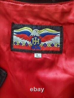 NFL San Francisco 49ers Jeff Hamilton Leather Jacket Adult L JH Design Vintage
