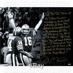 NFL San Francisco 49ers Joe Montana Signed The Drive 16x20 Story Photo