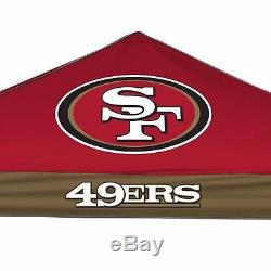 NFL San Francisco 49ers Large Football Team Tailgate Party Kit -9x9 Canopy Set