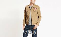 NFL San Francisco 49ers Levis Gold Denim Trucker Jacket Mens NWT Limited Quanity