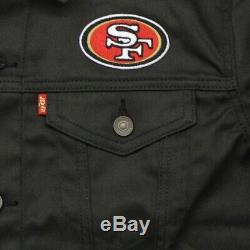 NFL San Francisco 49ers Levis Gold Denim Trucker Jacket Mens NWT Limited Quanity